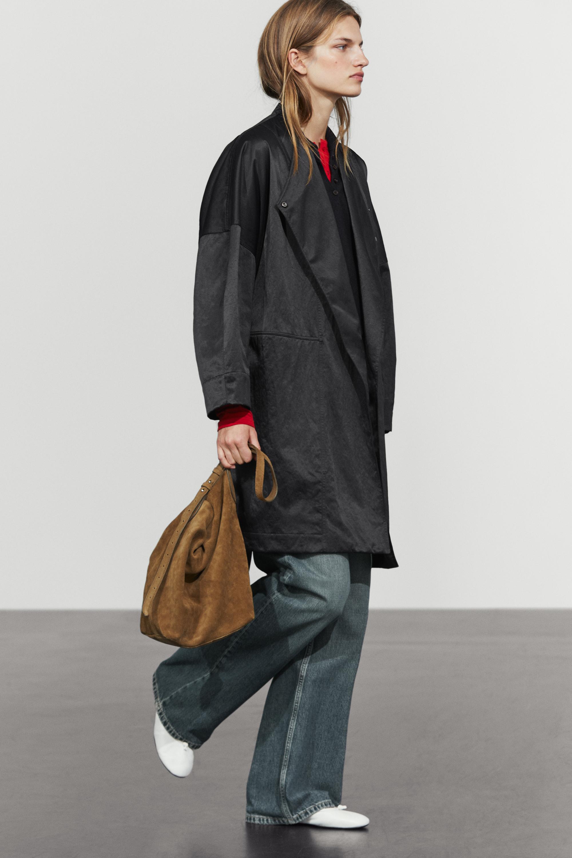 Double-breasted tie-waist jacket